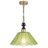 EFINEHOME Glass Modern Farmhouse Pendant Light, 1-Light Indoor Hanging Lamp
