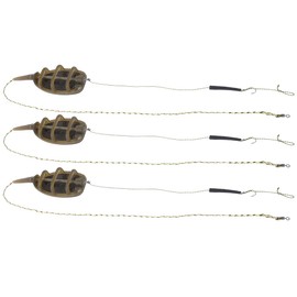 wosume 3Pcs Inline Method Feeder, Fishing Inline Method Feeder, 91g for Fishermen Fishing Tackle Anglers Fishing Lover Sea/Fresh Fishing Outdoor Angling Outdoor Use