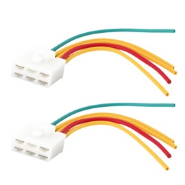 VGOL 2Pcs 5Pin Regulator Rectifier Plug Wiring Compatible with AMAHA YZF R6 R6S FZ6 FZ-6 FZ6R 15cm