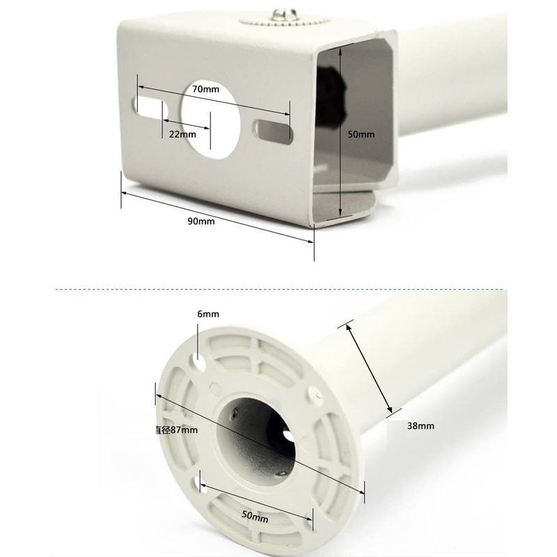 Multibao Heavy Duty 20cm/27cm/37cm/50cm/80cm Long Arm Adjustable 360° Mounting Wall
