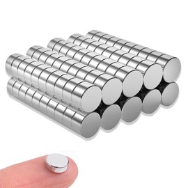 cuhostki Neodym Mini Magnete Stark, 100 Stück 4 mm x 1 mm Kleine Magnete Stark, Mini Magnete Stark Klein Rund Magnete für Whiteboard, Pinnwand, Magnettafel, Tür, Karte, Bildschirm