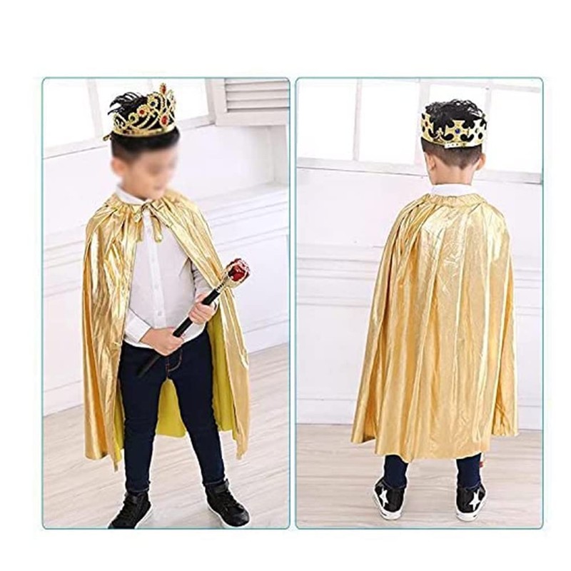 Ricjurzzty Kids King Costume Set for Boys & Girls, King