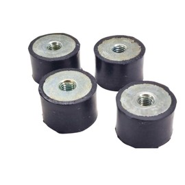 Rubbergiant Rubber mounts M10-40mm x 30mm Anti vibration rubber mount I Rubber Isolator Mounts Shock Absorber I Rubber bobbin Mounts (M10 Thread - 40mm D x 30mm H)