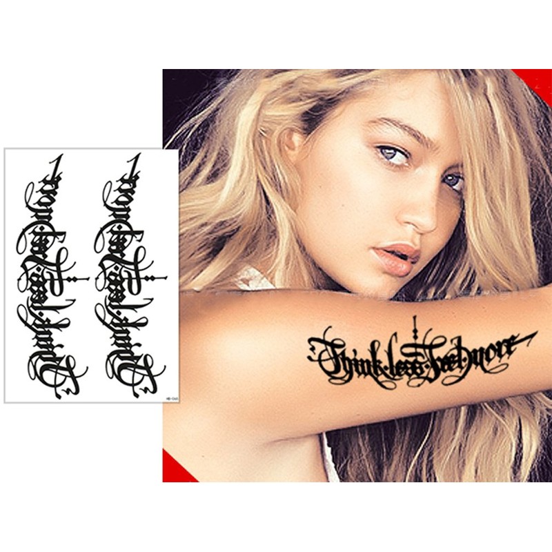 THE FANTASY Set230 Tattoo Sticker English Letters