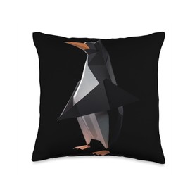 Origami Master Folding Paper Craft Origami Penguin Japanese Art Paper Folding Artist Throw Pillow, 16x16, Multicolor