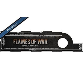 Flames of War Wargaming Aid - Range Finder 4th Edition - 20.5cm - AT008