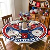 Hiboss 4th of July Tablecloth Round 44 Inch, Memorial Day