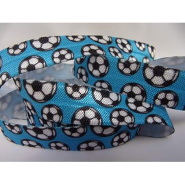 Fold Over Elastic - Neon Blue FOE - 5/8" Wide, 10 Yards. for DIY Headbands, Wristbands, or Hair Ties!