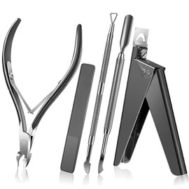 Beloving Acrylic Nail Clippers, Professional Adjustable Stainless Nail Trimmer for Acrylic Nails Fake Nail Tips, Nail Clippers Cutters Manicure Tool for Salon Home Nail Art - Rainbow