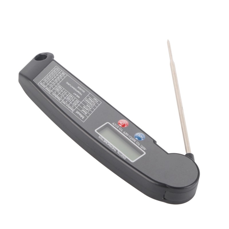 Digital Electronic Food Thermometer Foldable Intelligent Straightaway Read Thermometer for
