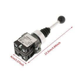Joystick Switch Cross Switch Double Self-Locking Switch 2 Single Lever Joystick Switches Instead of XD2PA12 AC 3000V
