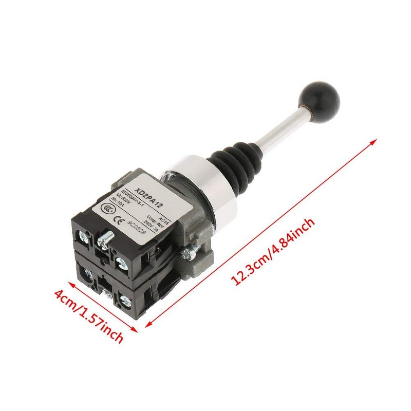 Joystick Switch Cross Switch Double Self-Locking Switch 2 Single Lever