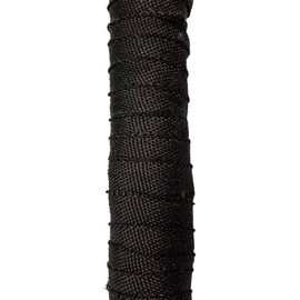 TAISOCA Anti-Scald Fireproof Wrap Pipe Protector, Wood Stove Pipe Accessories, Fireproof Pipe Wrap Webbing for Exhaust Chimney with 2 Clamps (Black, 5m)