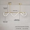 CdaAchRei 78.74" Kitchen Island Lighting,Adjustable Height Linear Chandelier,Led Dimmable Aluminum