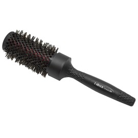 Ibiza Hair Ceramic Round Brush (RB4-43mm) | Carbon Fiber/Nylon Bristles & Beech Wood Core to Absorb Heat & Protect Hair | Adds Shine to All Hair Types | Ideal for Beachy Waves