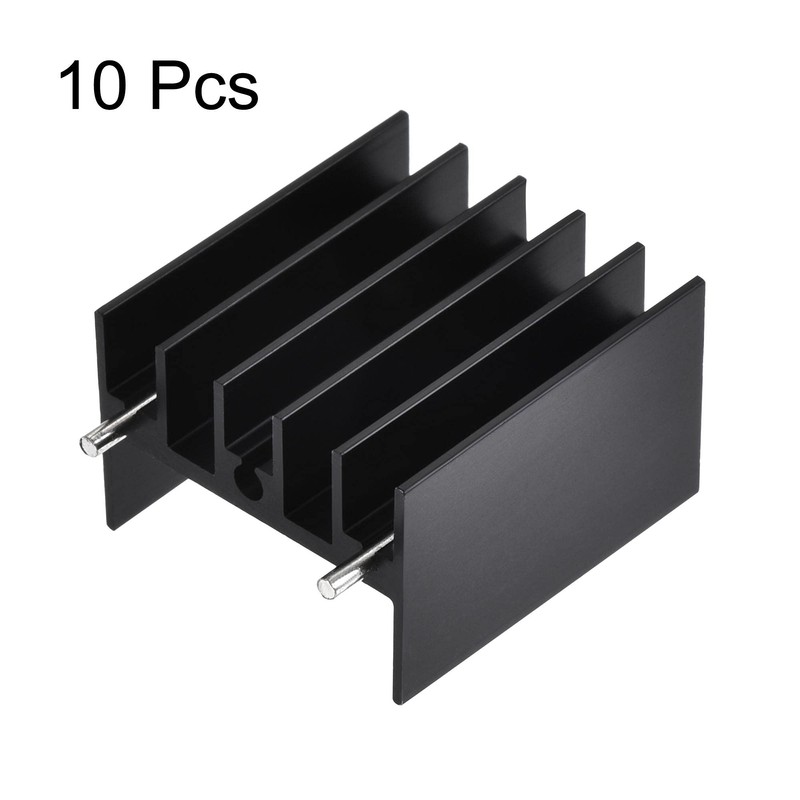 sourcing map TO-220 Aluminium Heatsink for Cooling MOSFET Transistor Diodes