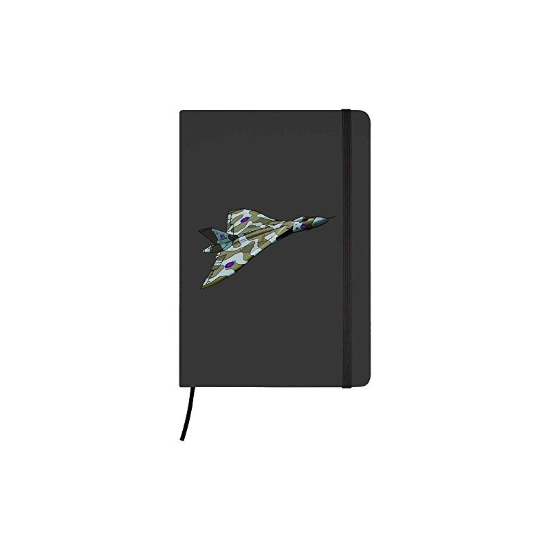 Azeeda A5 'Vulcan Bomber' Black Hardcover Ruled Notebook (NB00030857)
