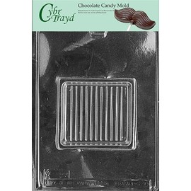 Cybrtrayd Life of the Party G030 Box for Square Pour Box Greeting Card Chocolate Candy Mold in Sealed Protective Poly Bag Imprinted with Copyrighted Cybrtrayd Molding Instructions