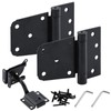 HOME MASTER HARDWARE Self-Closing Gate Kit Black - 3.5 in