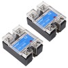 DWEII 2 PCS State Relay,Solid State Relay SSR-40AA AC to