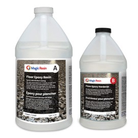 Clear Floor Epoxy Resin for Garages, Basements, Warehouses, Retail Stores and More | Highly Durable | Resistant to Scratches, Spills, and Stains | 1.5 Gallon Kit | 5.7 L