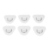 6Pcs PVC D Ring Patch Elastic Rope Set Stainless Steel
