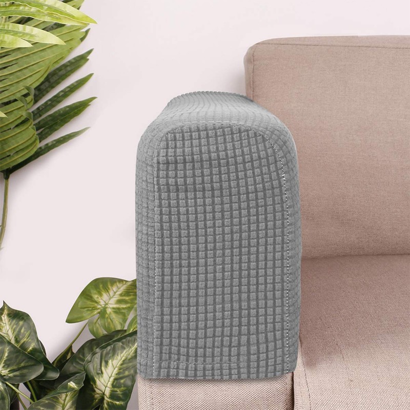 FAVOMOTO Armrest Covers, 2 Pieces Sofa Armrest Covers, Adjustable, Stretch