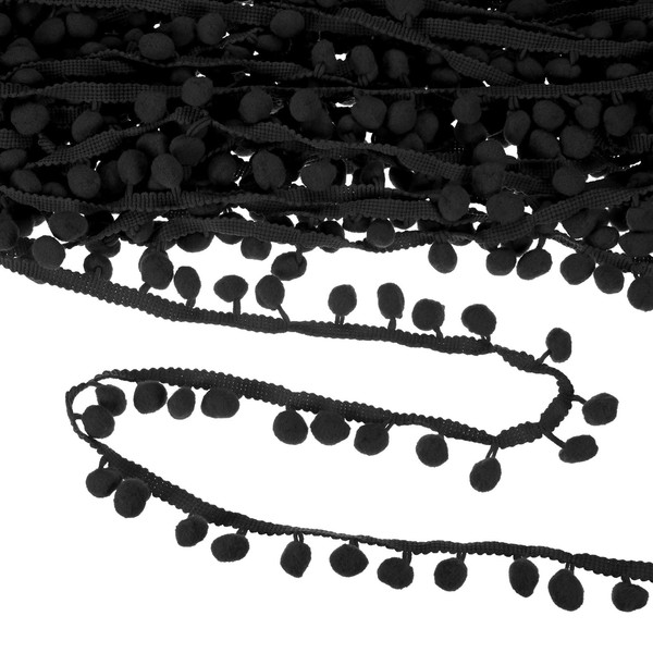 M METERXITY Pom Pom Ball Fringe Trim, 20 Yards 11mm