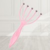 Handheld Finger & Scalp Acupressure Rolling Massager Pink 8ea