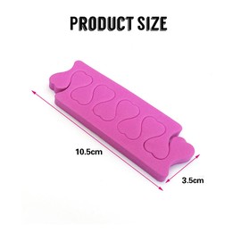 Gobfar Pack of 5 peach heart toe dividers, finger separators, spacers, pedicure manicure tool, soft foam sponge toe separator, finger divider, nail and toenail separator, suitable for nail art
