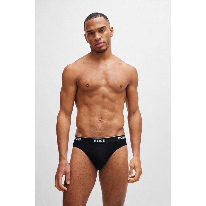 BOSS Men's Power Briefs Briefs Cotton Stretch Pack of 3,