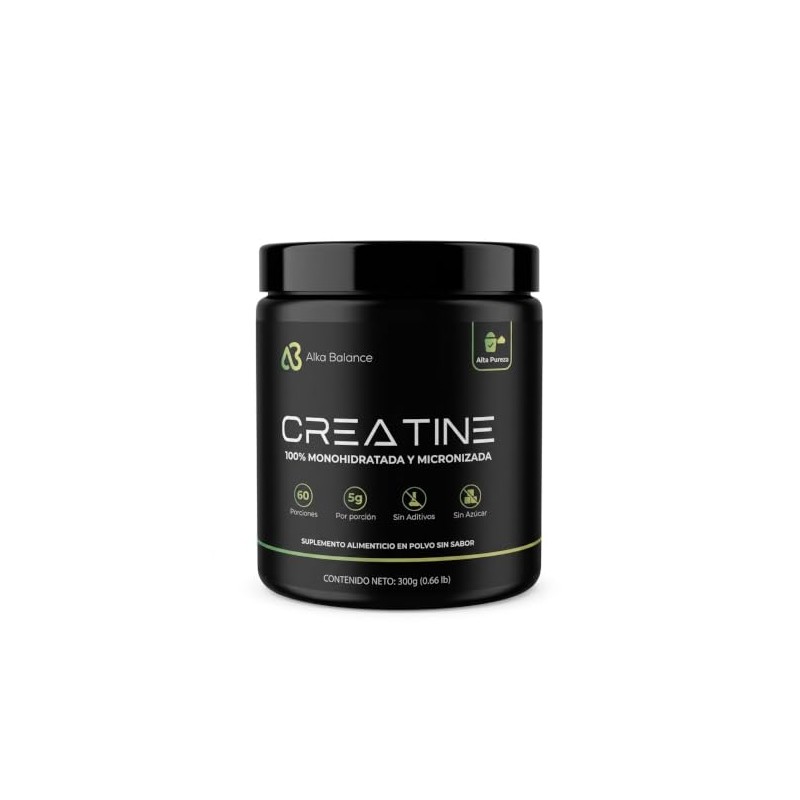 Creatina Monohidratada y Micronizada 300grs. Alka Balance