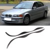 Carbon Fiber Headlight Eyebrows Trim Sticker Fits for E46 323i