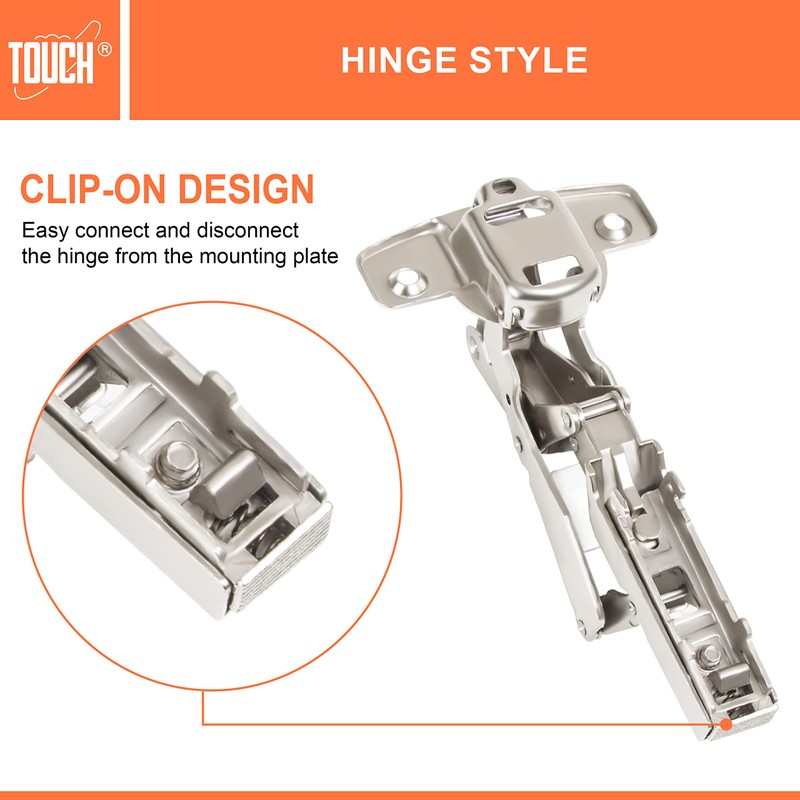 TOUCH Cabinet Hinges (1 Pair, 2 PCS) Face Frame 165