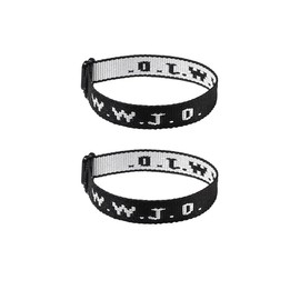 2-6Pcs WWJD Braided Rope Bracelets for Men Women What Would Jesus Do Matching Bracelet Set Inspirational Christian Gifts Adjustable WWJD Letter Religious Bracelet Elevated Faith Jewelry-2 Black