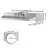 SNDOAS 30 inch Range Hood Ducted/Ductless Convertible Stainless Steel Range