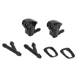 INFINAUTO Jeep Grand Cherokee 2005-2016 Chevy Malibu 2005-2013 Black Plastic Front Washer Nozzle with Hose Connector No. 55372143AB