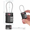 LZGOPE Luggage Locks with White Code -4 Digit Security Combination