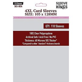 Premium Card Sleeves - 4XL (103mm x 128mm) 110 Sleeves per Pack
