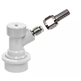 Barrel Brew Gas MFL Ball Lock & SWIVEL NUT 5/16" barb Keg Disconnect Cornelius Corny  Beer