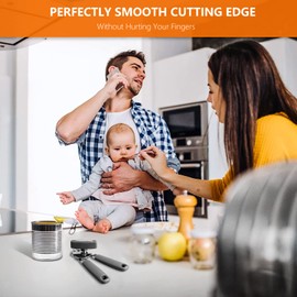 Can Opener,Professional 3-In-1 Multifunctional Manual Can Openers Bottle Opener,Kitchen Durable Stainless Steel Heavy Duty Can Opener Smooth Edge for Kitchen Seniors Friendly