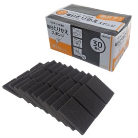 Towa Sangyo 13052 KR Daily Replacement Sponge, Foaming 30P, Disposable, Gently Washable, Abundant Foaming, Soft, Kitchen Sponge, Scourer, Clean, 2.2 x 0.4 x 3.1 inches (5.5 x 1 x 8 cm)
