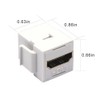 VCE 4K HDMI Keystone Jack 10-Pack, HDMI Female to Female