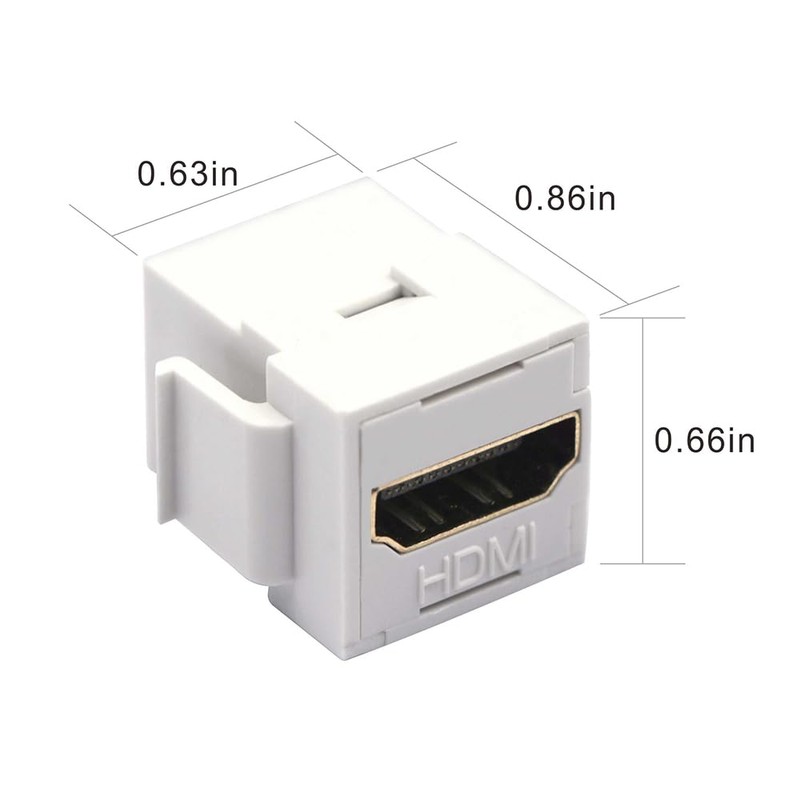 VCE 4K HDMI Keystone Jack 10-Pack, HDMI Female to Female