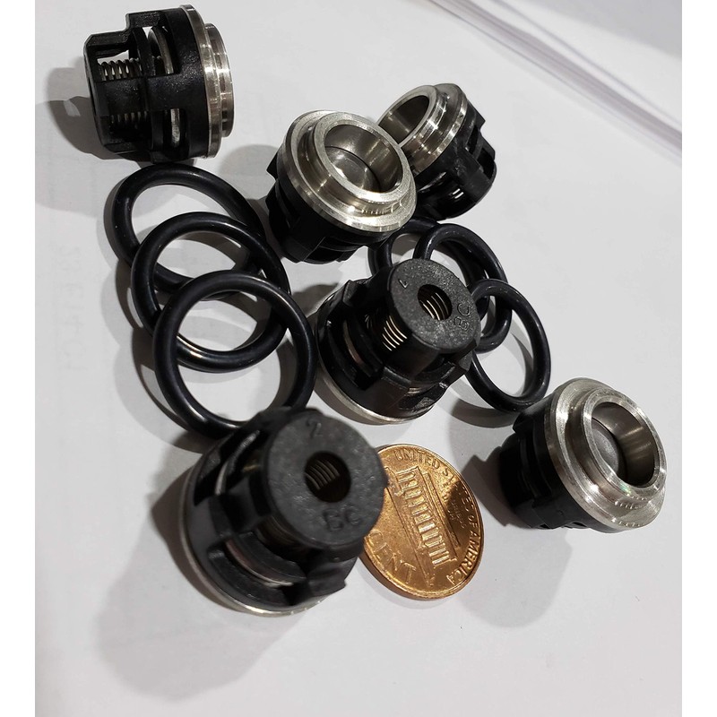 AR ANNOVI REVERBERI Replacement Valve Kit 6 Pack, AR2125, Black