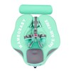 Non-Inflatable Baby Float with Tail Float Canopy Infant Lying Swimming