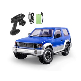 SVERTIBO 1/14 Scale RC Crawler, LDRC LD1297 RTR RC Truck 4x4 Off Road Vehicles 2.4GHz RC Rock Crawler Car with LED Lights, 280 Motor and Servo for Adults Hobby Toys (Blue)