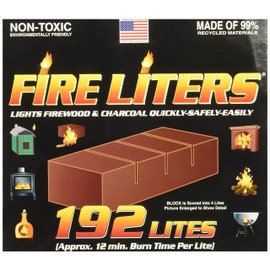FIRE LITERS 10192 (192 Pack) 192PK Fireplace Lighter, 1, tan, 192 Count