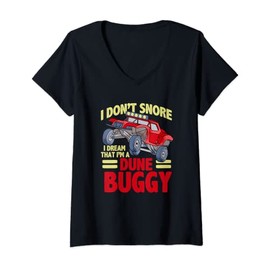 Womens Dune Buggy Graphic Beach RC Car Truck Men Women Kids V-Neck T-Shirt
