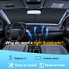 Windshield Sun Shade for Genesis GV80 2021-2025 Compatible Accessories-4 Layers